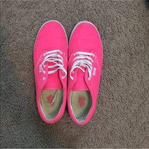 Neon pink vans